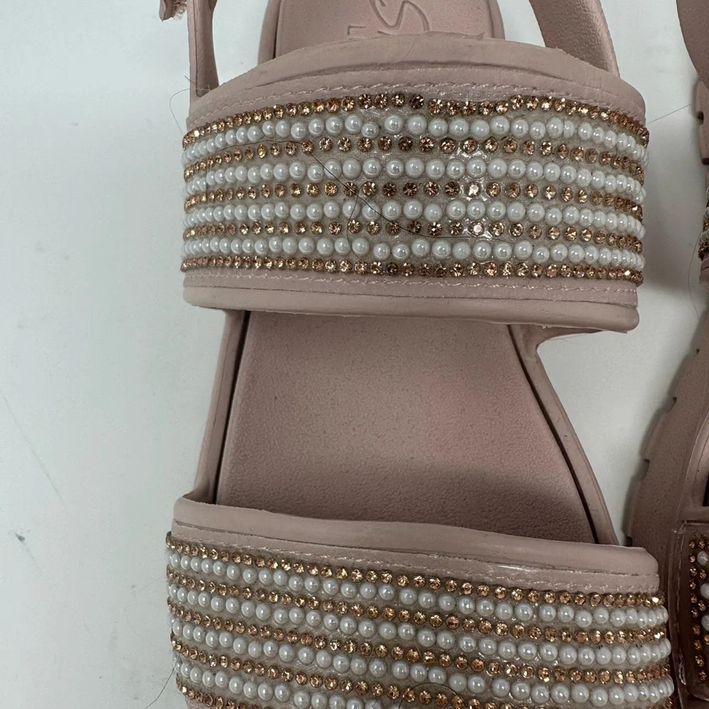 Sketcher Memory foam Embellished Sandals - Picture 2 of 6